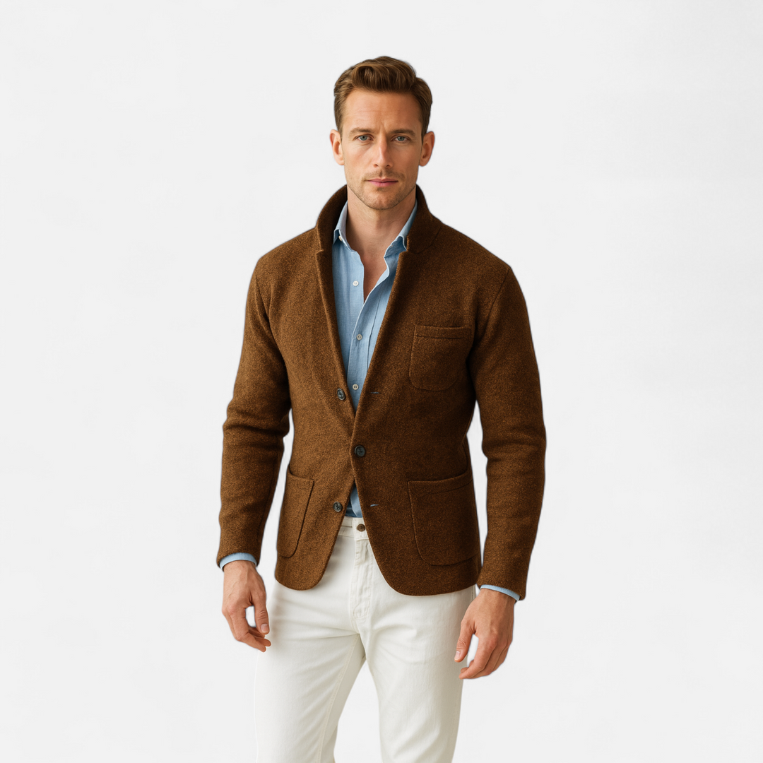 Charles Maison | Men’s Vintage Wool Stand-Collar Jacket