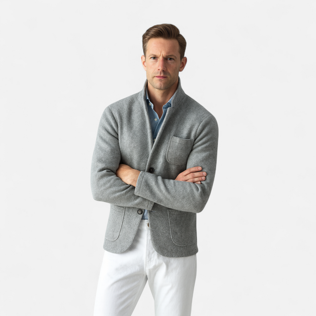 Charles Maison | Men’s Vintage Wool Stand-Collar Jacket