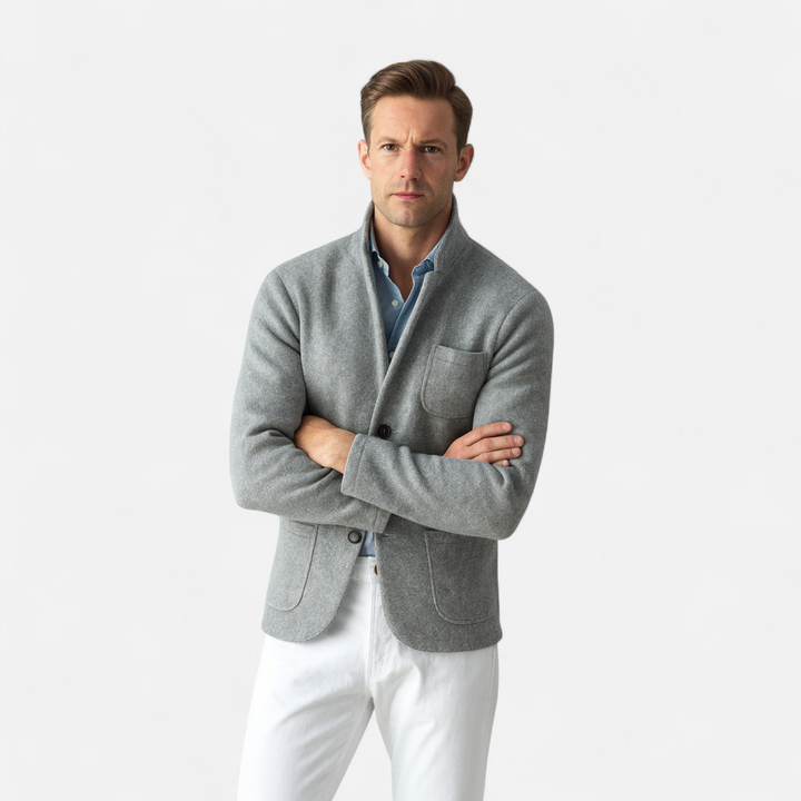 Charles Maison | Men’s Vintage Wool Stand-Collar Jacket