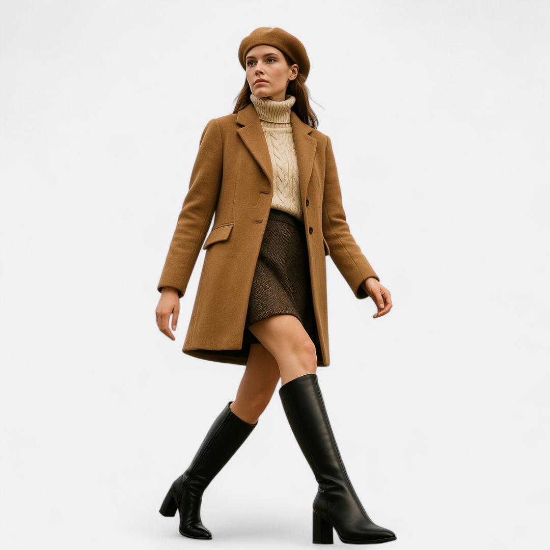Charles Maison | Women’s Knee-High Zip Heeled Boots