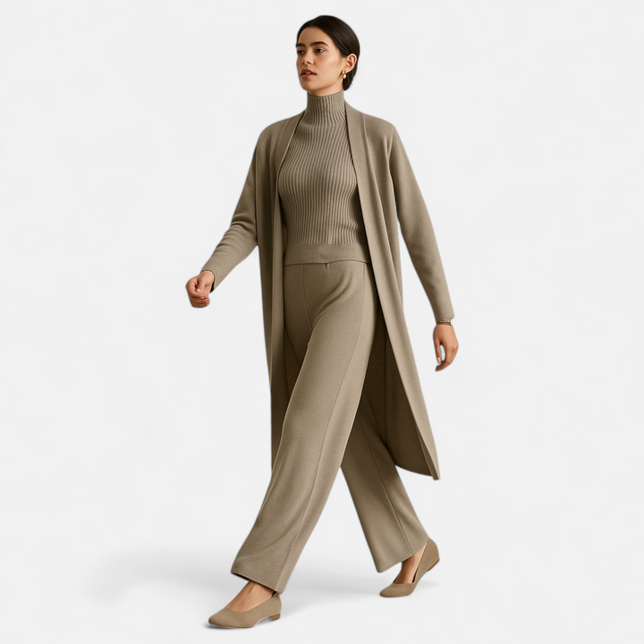 Charles Maison | Women’s Knitted 3-Piece Cardigan Set