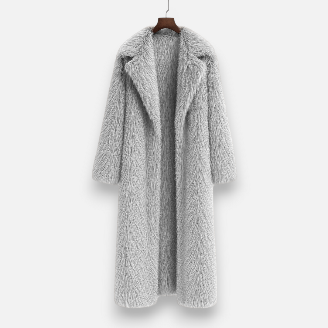 Charles Maison | Women’s Long Faux Fur Overcoat