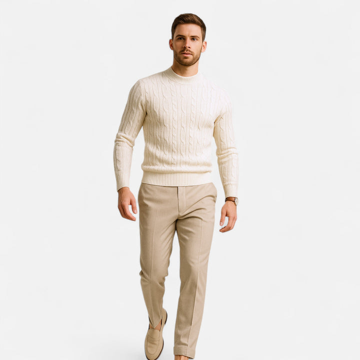 Charles Maison | Men’s Classic Crewneck Knit Sweater
