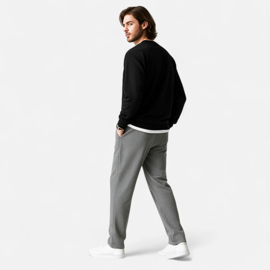Charles Maison | Men’s Wide-Leg Cotton Jogger Pants