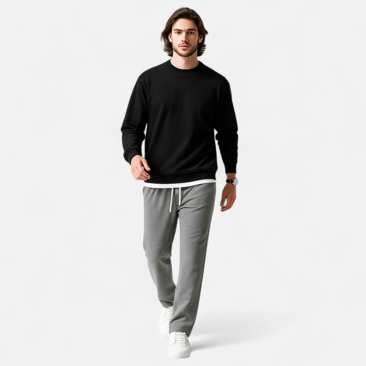Charles Maison | Men’s Wide-Leg Cotton Jogger Pants