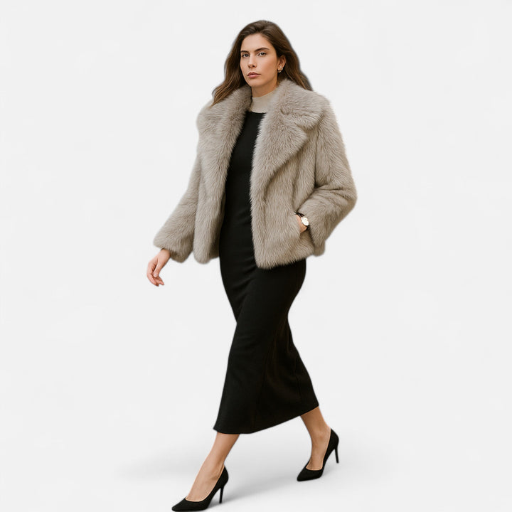 Charles Maison | Women’s Plush Faux Fur Winter Coat