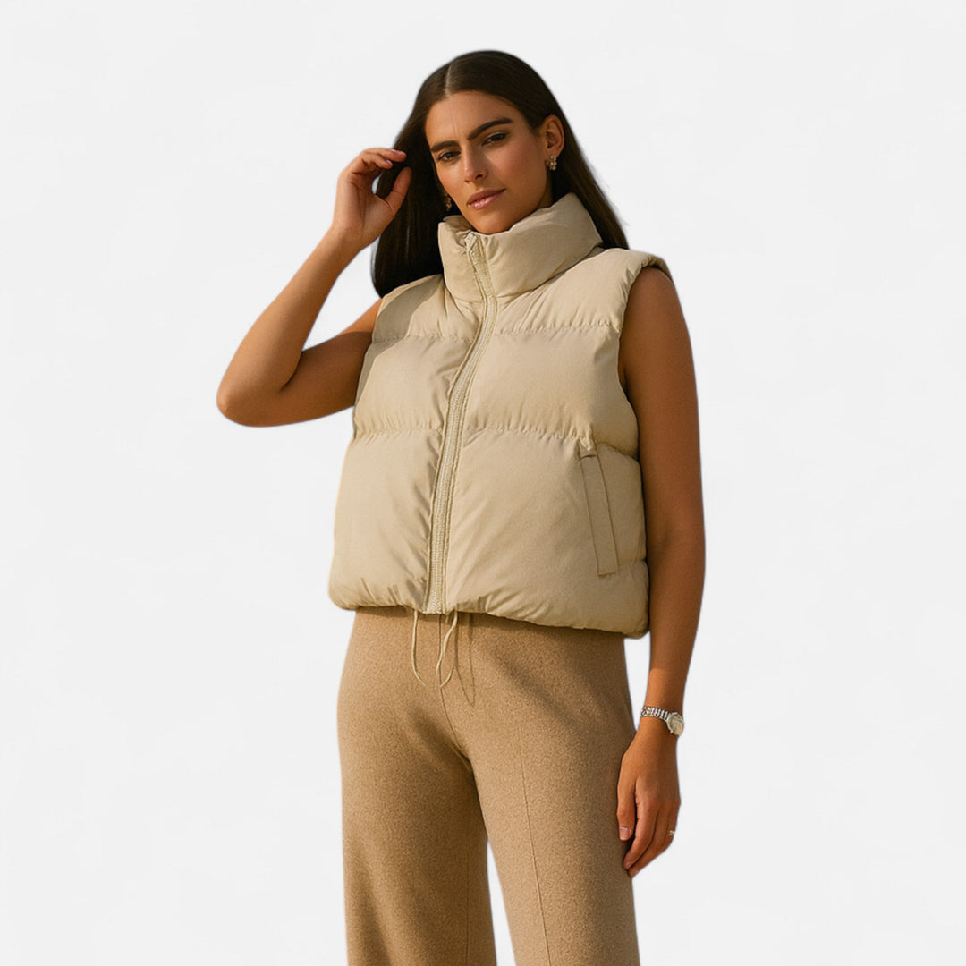 Charles Maison | Women’s Elegant High-Waist Winter Vest