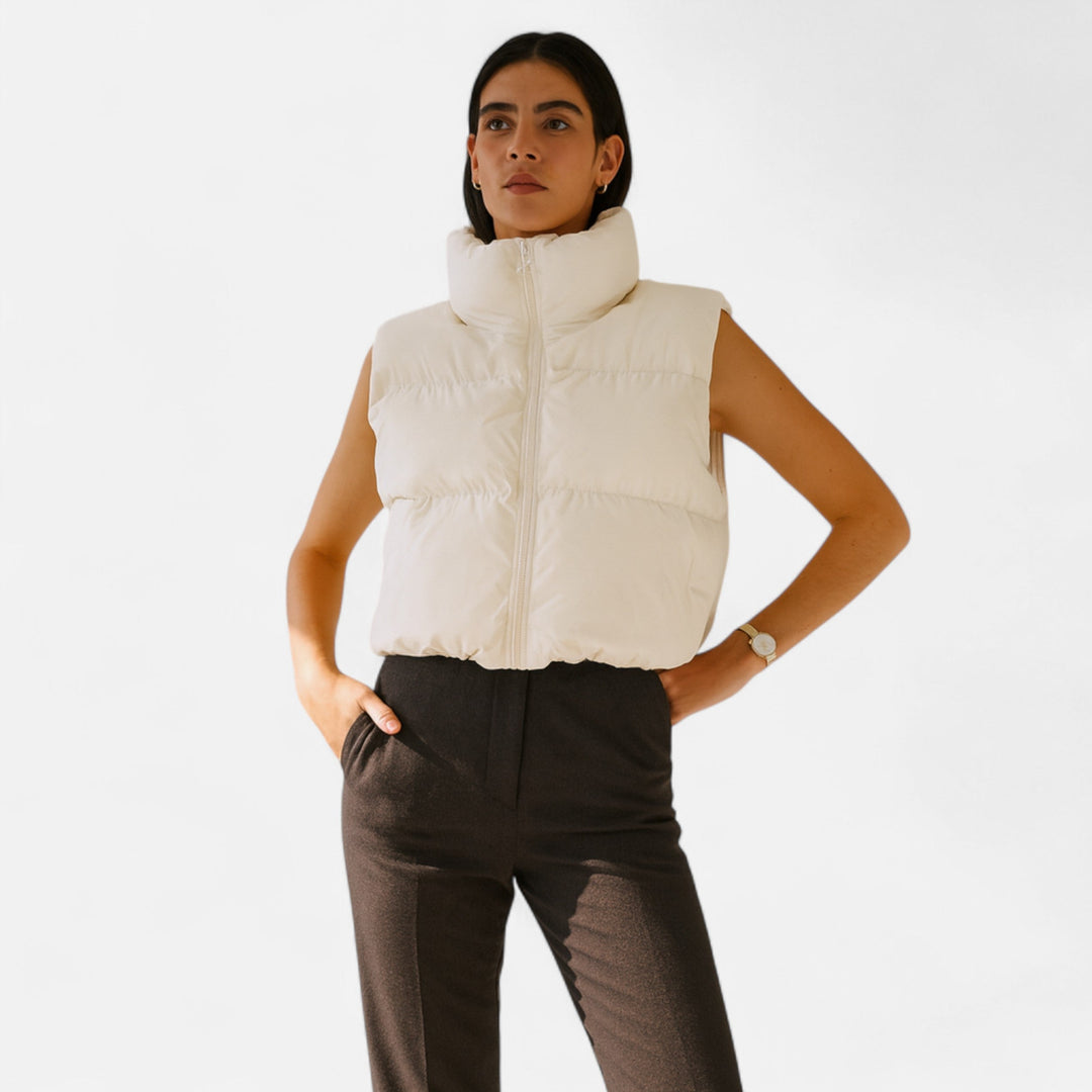 Charles Maison | Women’s Elegant High-Waist Winter Vest