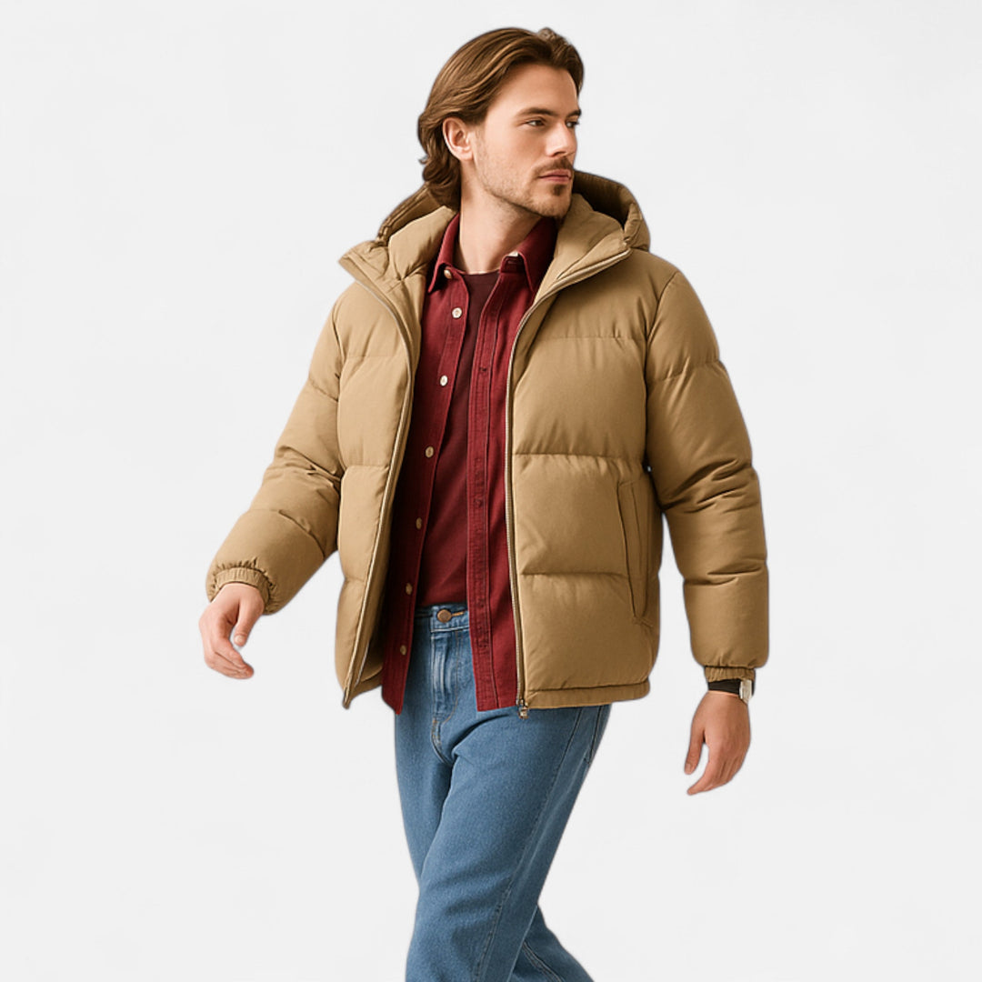 Charles Maison | Unisex Hooded Cotton Puffer Jacket