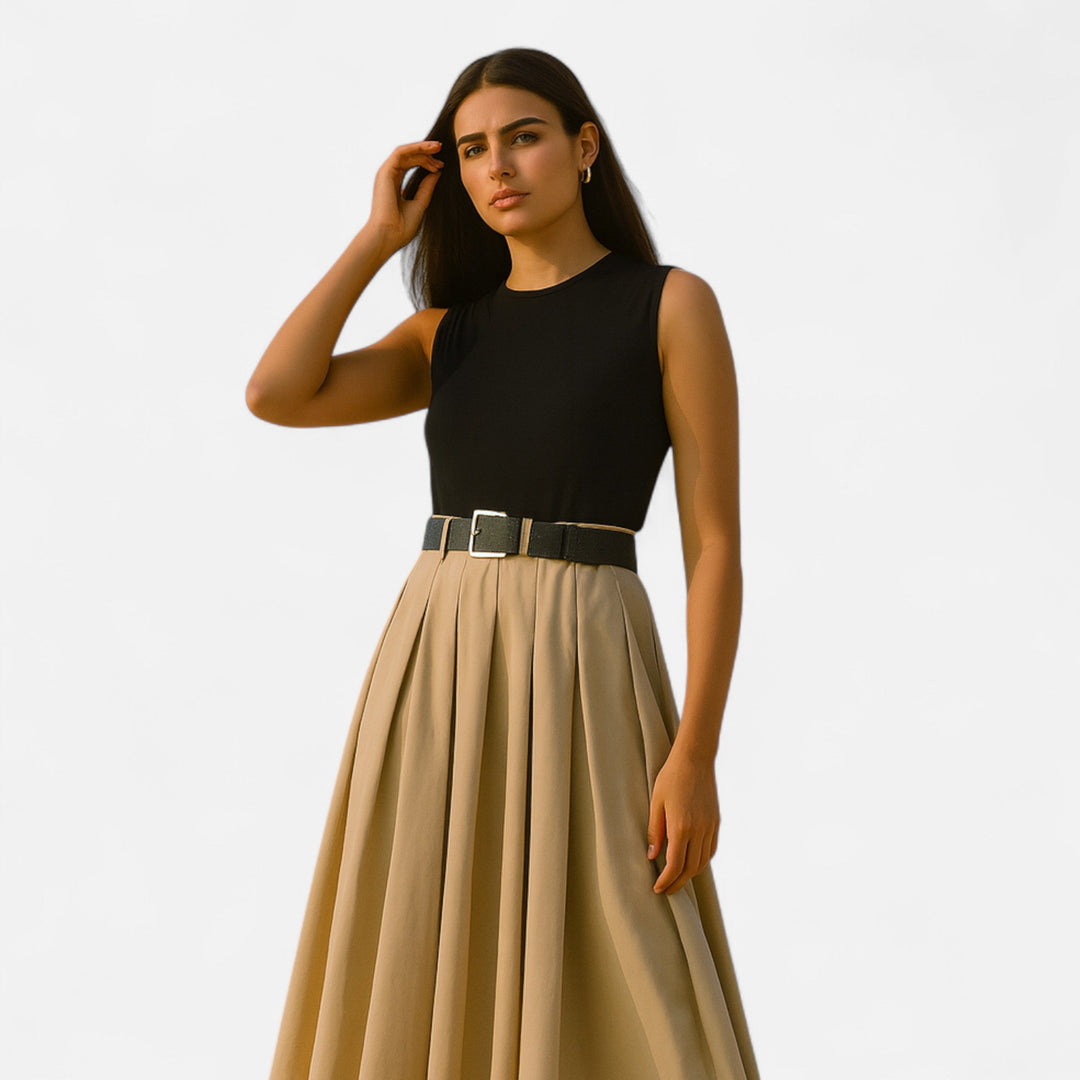 Charles Maison | Women’s Pleated Knitted Midi Dress