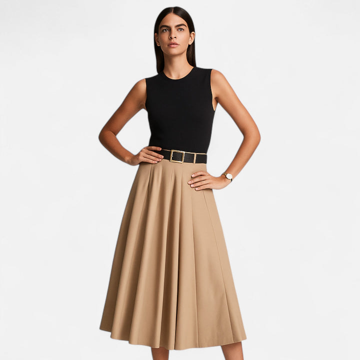 Charles Maison | Women’s Pleated Knitted Midi Dress