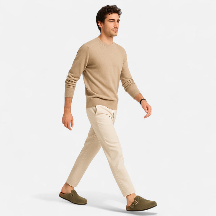 Charles Maison | Men’s Suede Mules – Sculpted Clog-Inspired Comfort