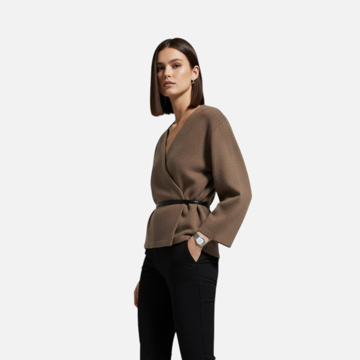 Charles Maison | Women's Elegant Wrap Sweater