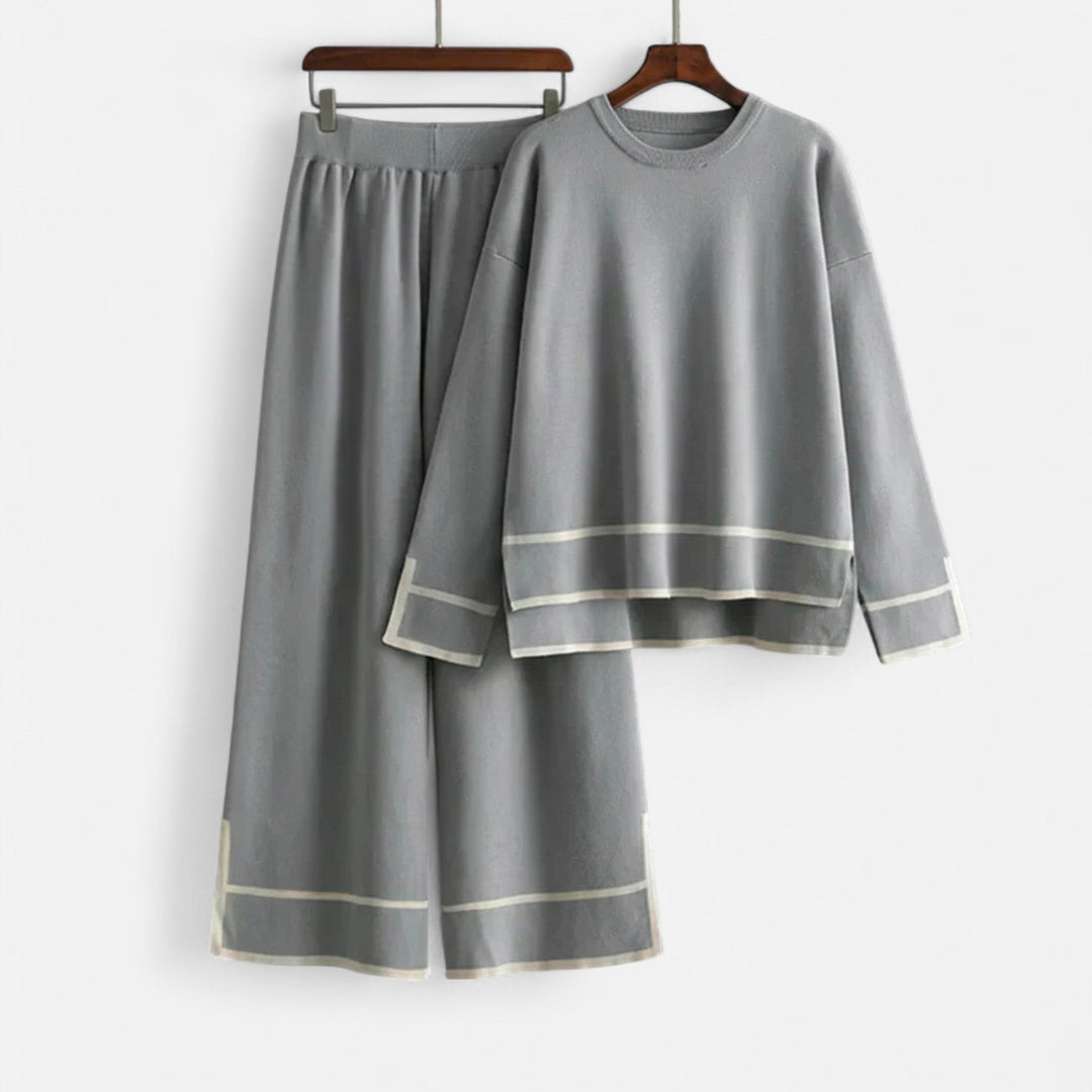 Charles Maison | Women’s Knitted Two-Piece Set – Effortless Winter Poise