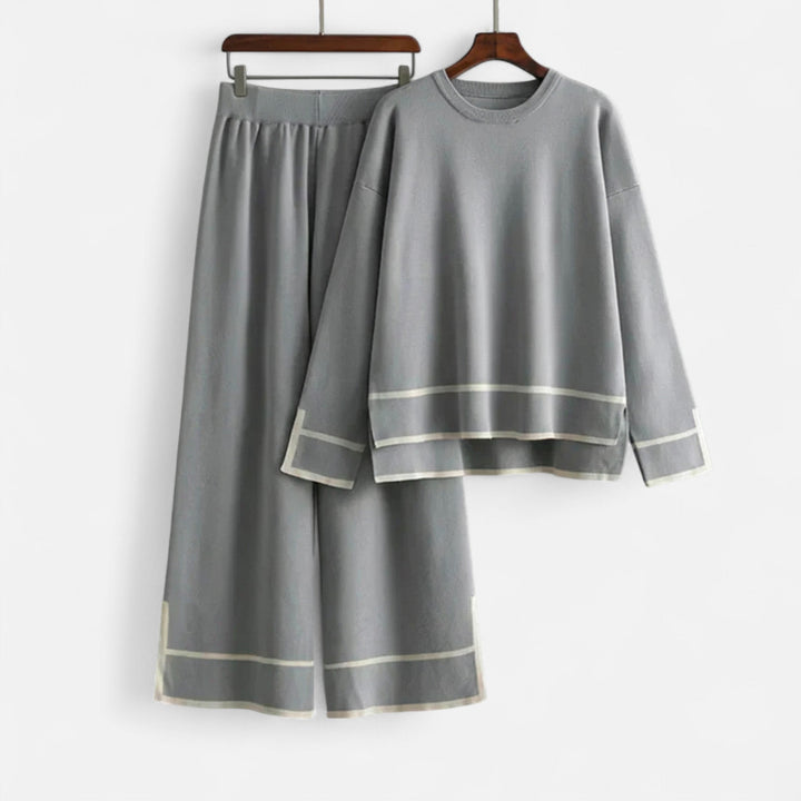 Charles Maison | Women’s Knitted Two-Piece Set – Effortless Winter Poise