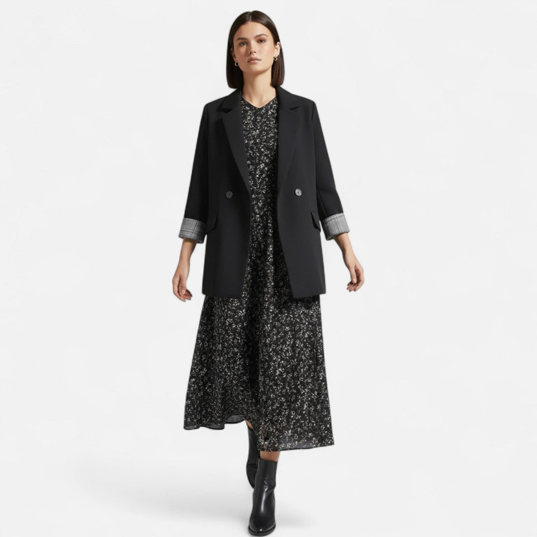 Charles Maison | Women’s Autumn Dress – Chiffon Elegance
