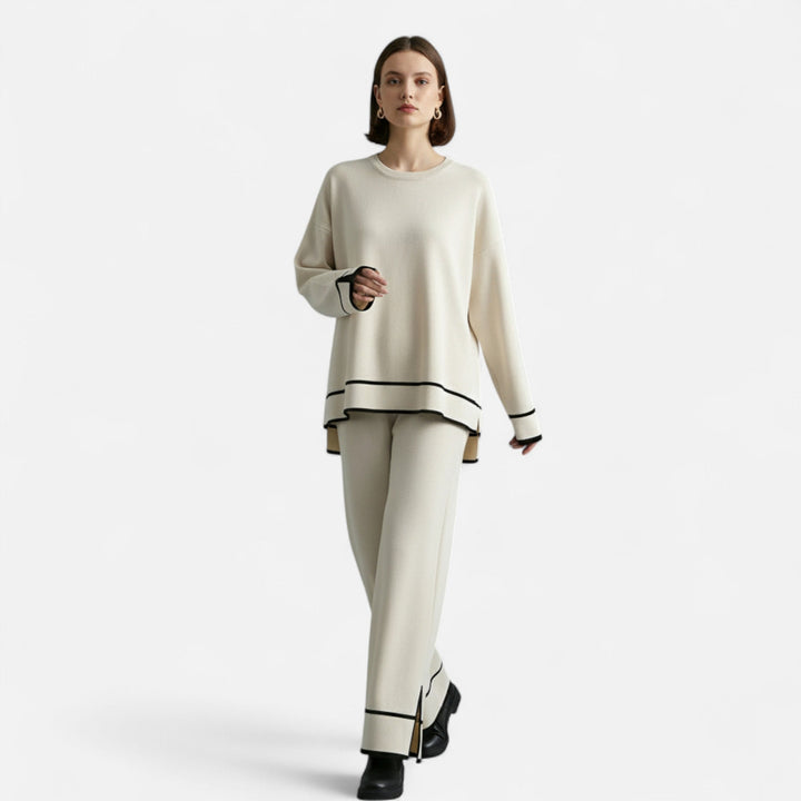 Charles Maison | Women’s Knitted Two-Piece Set – Effortless Winter Poise