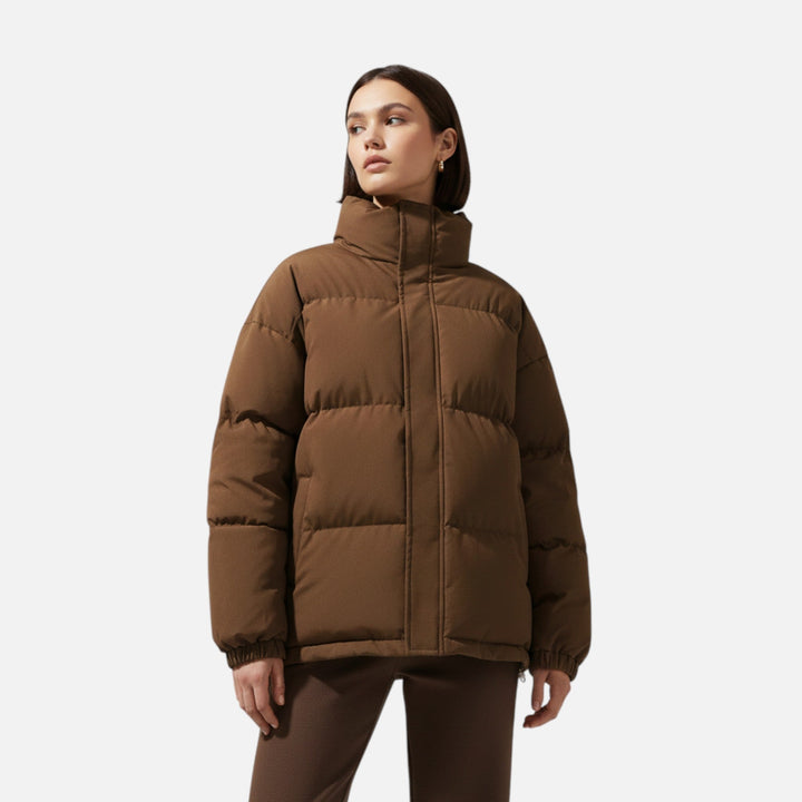 Charles Maison | Unisex Puffer Cotton Jacket with Stand Collar