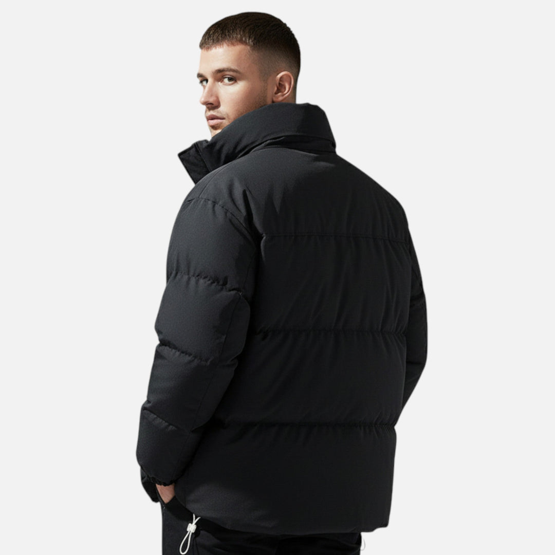 Charles Maison | Men’s Oversized Windproof Jacket with Stand Collar