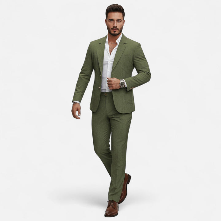 Charles Maison | Men’s Single-Breasted Blazer & Trousers in Twill Heritage