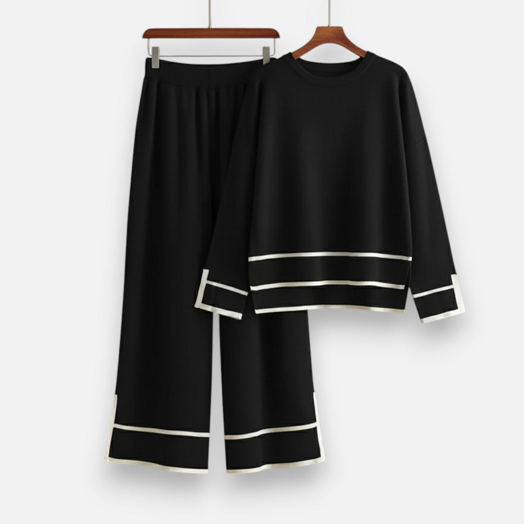 Charles Maison | Women’s Knitted Two-Piece Set – Effortless Winter Poise