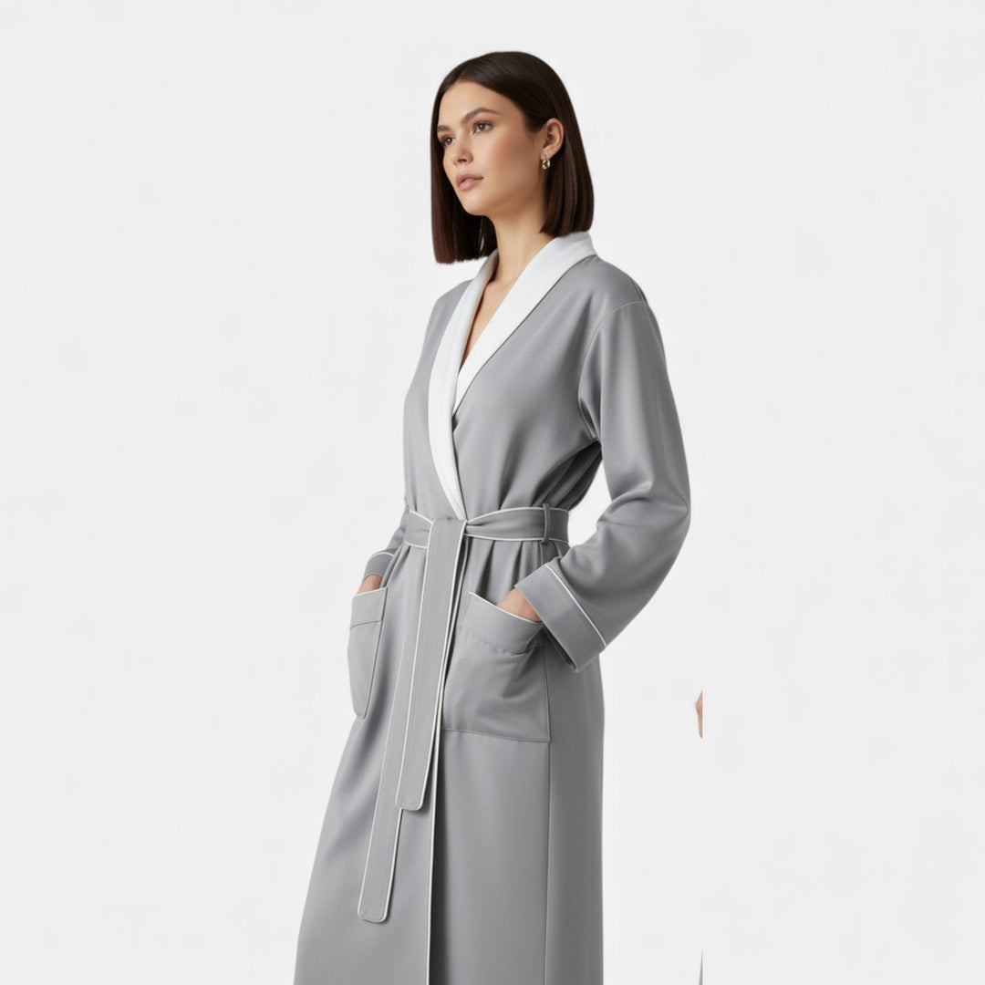 Charles Maison | Unisex Double-Layer Cotton Bathrobe