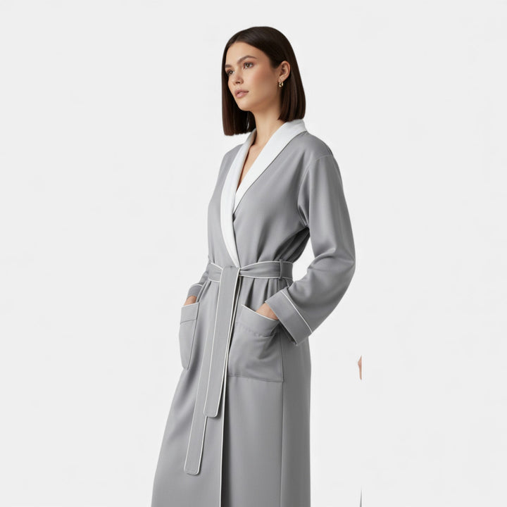 Charles Maison | Unisex Double-Layer Cotton Bathrobe