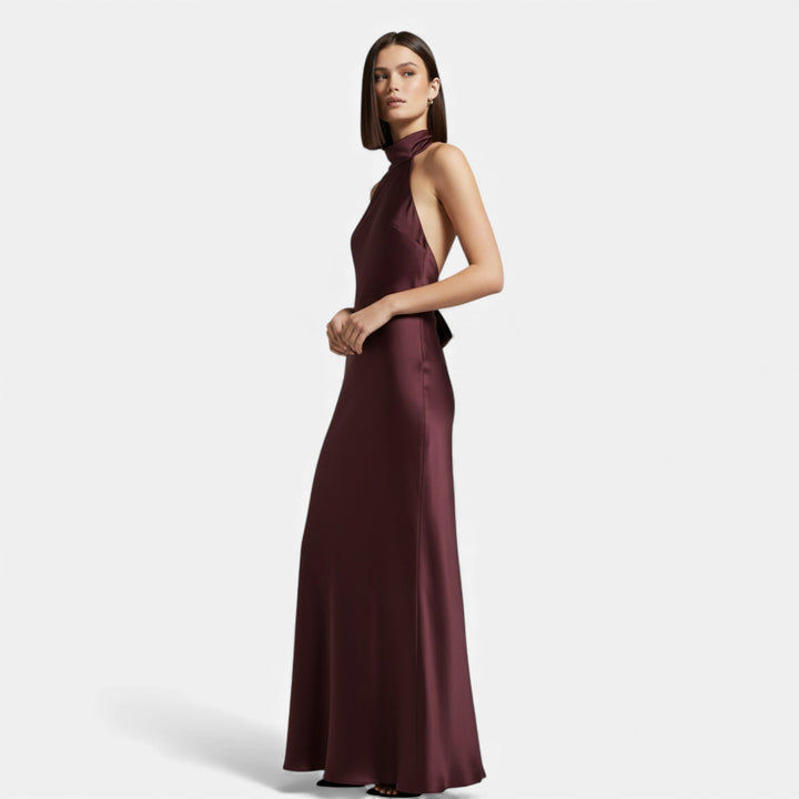 Charles Maison | Women’s Backless Satin Long Dress