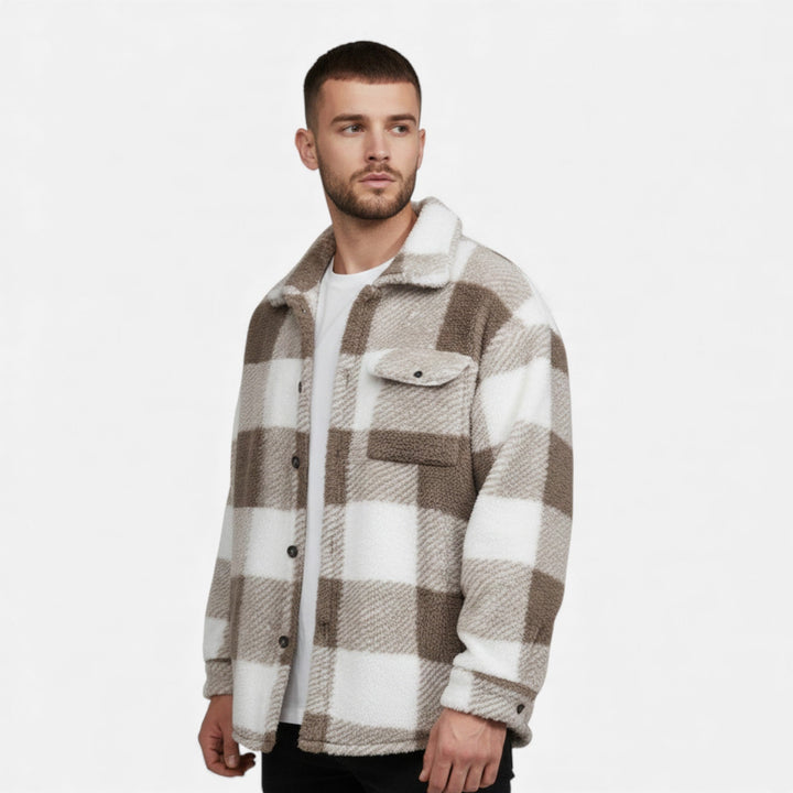 Charles Maison | Men’s Velvet Plush Rabbit Fur Jacket