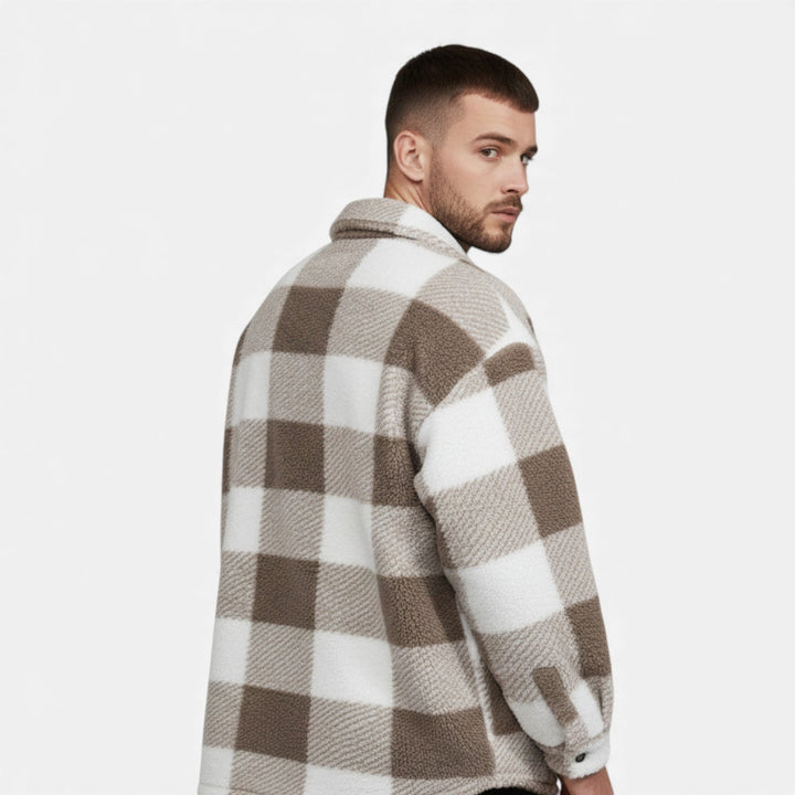 Charles Maison | Men’s Velvet Plush Rabbit Fur Jacket