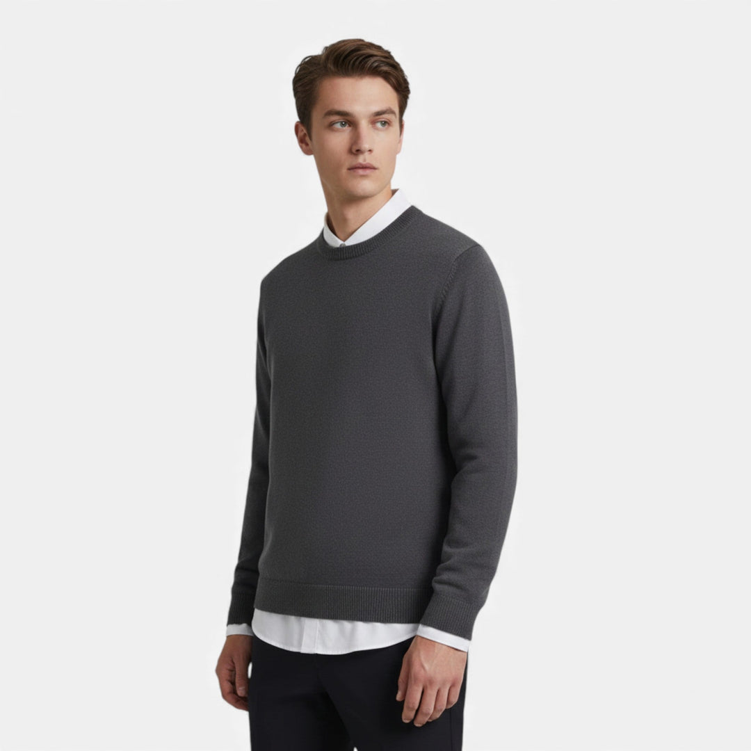 Charles Maison | Men’s Crew Neck Knit Sweater