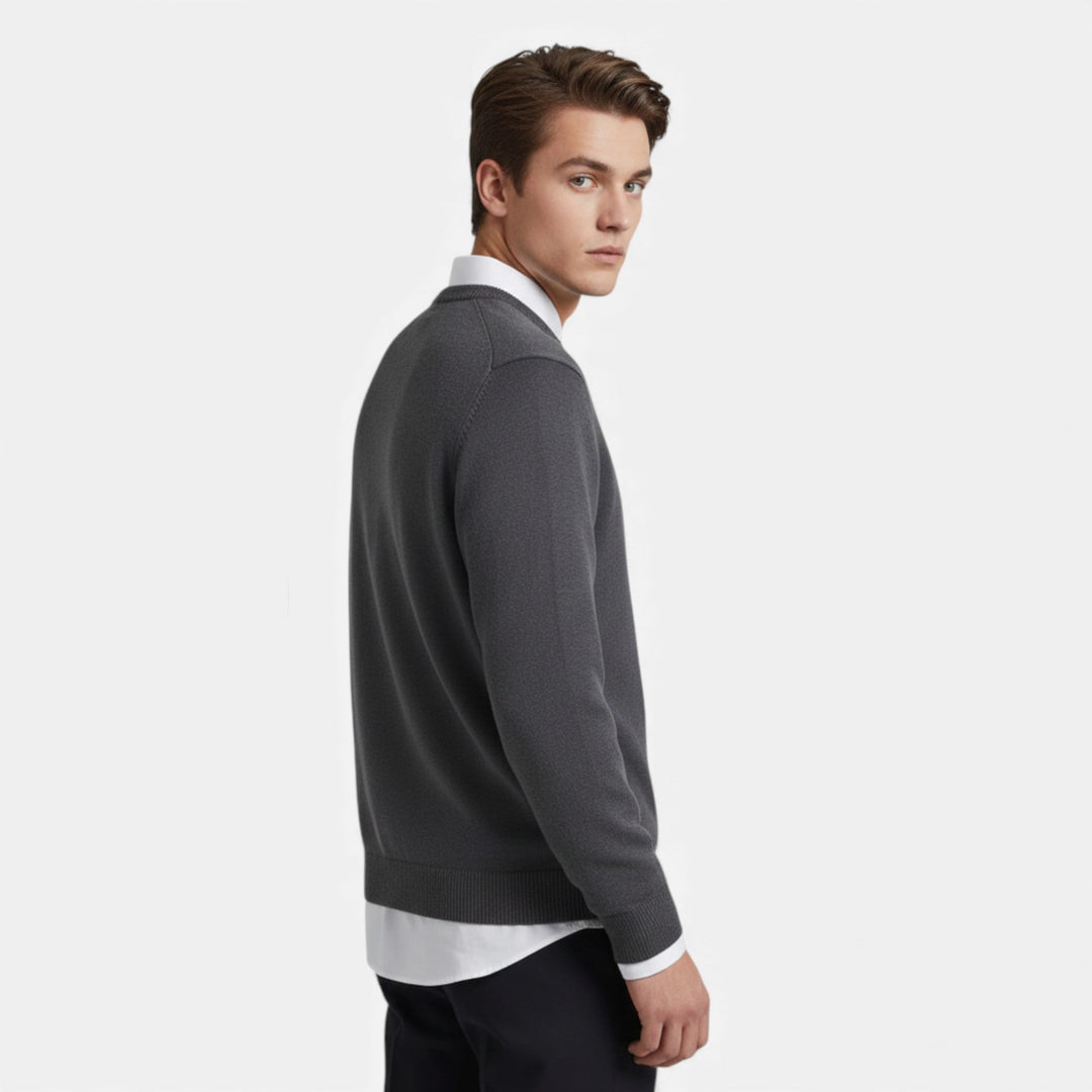 Charles Maison | Men’s Crew Neck Knit Sweater