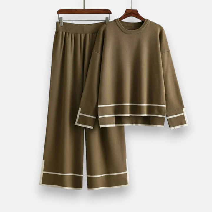Charles Maison | Women’s Knitted Two-Piece Set – Effortless Winter Poise