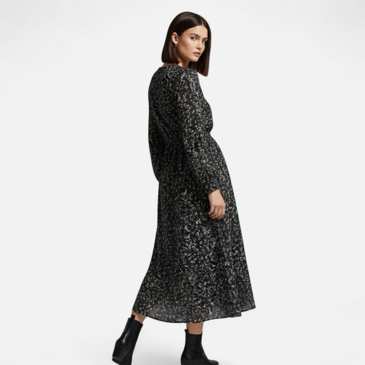 Charles Maison | Women’s Autumn Dress – Chiffon Elegance