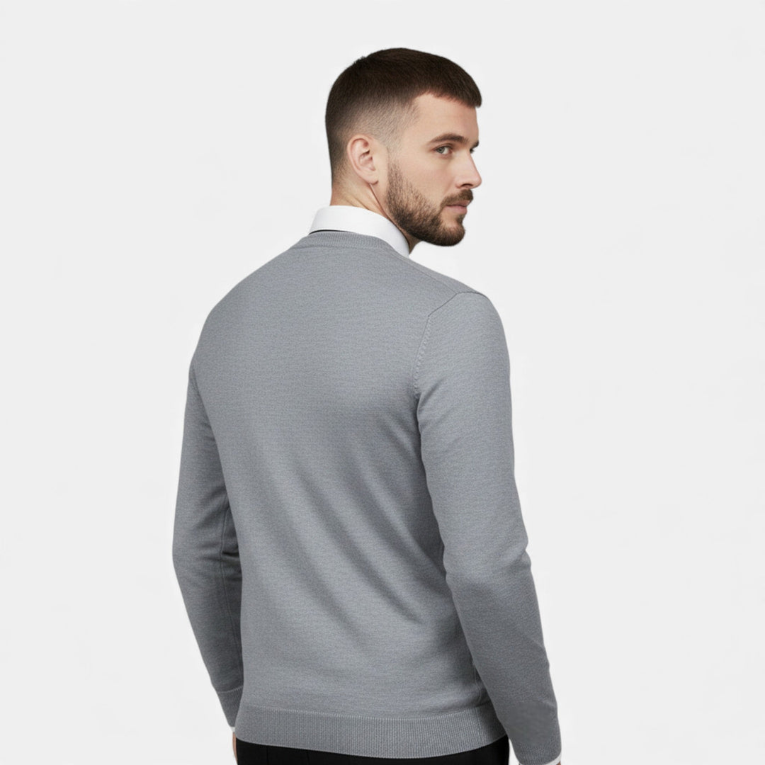 Charles Maison | Men’s V-Neck Knit Sweater for Autumn/Winter