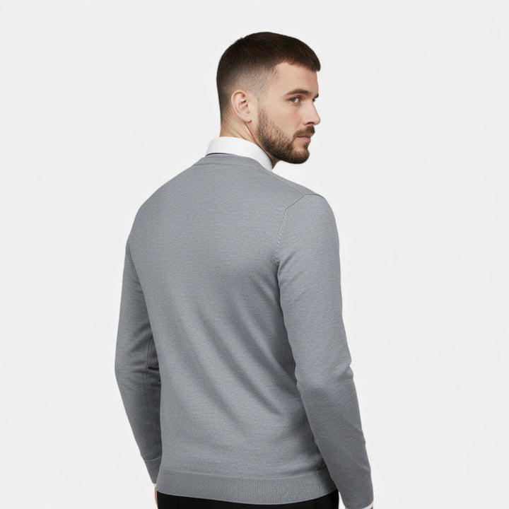 Charles Maison | Men’s V-Neck Knit Sweater for Autumn/Winter