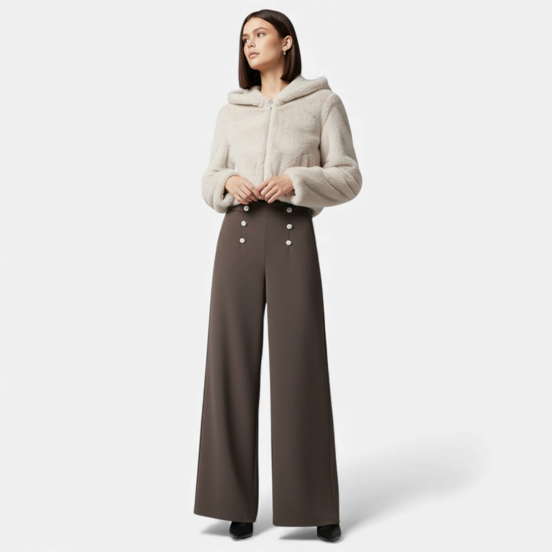 Charles Maison | Women’s Wide-Leg High-Waist Trousers