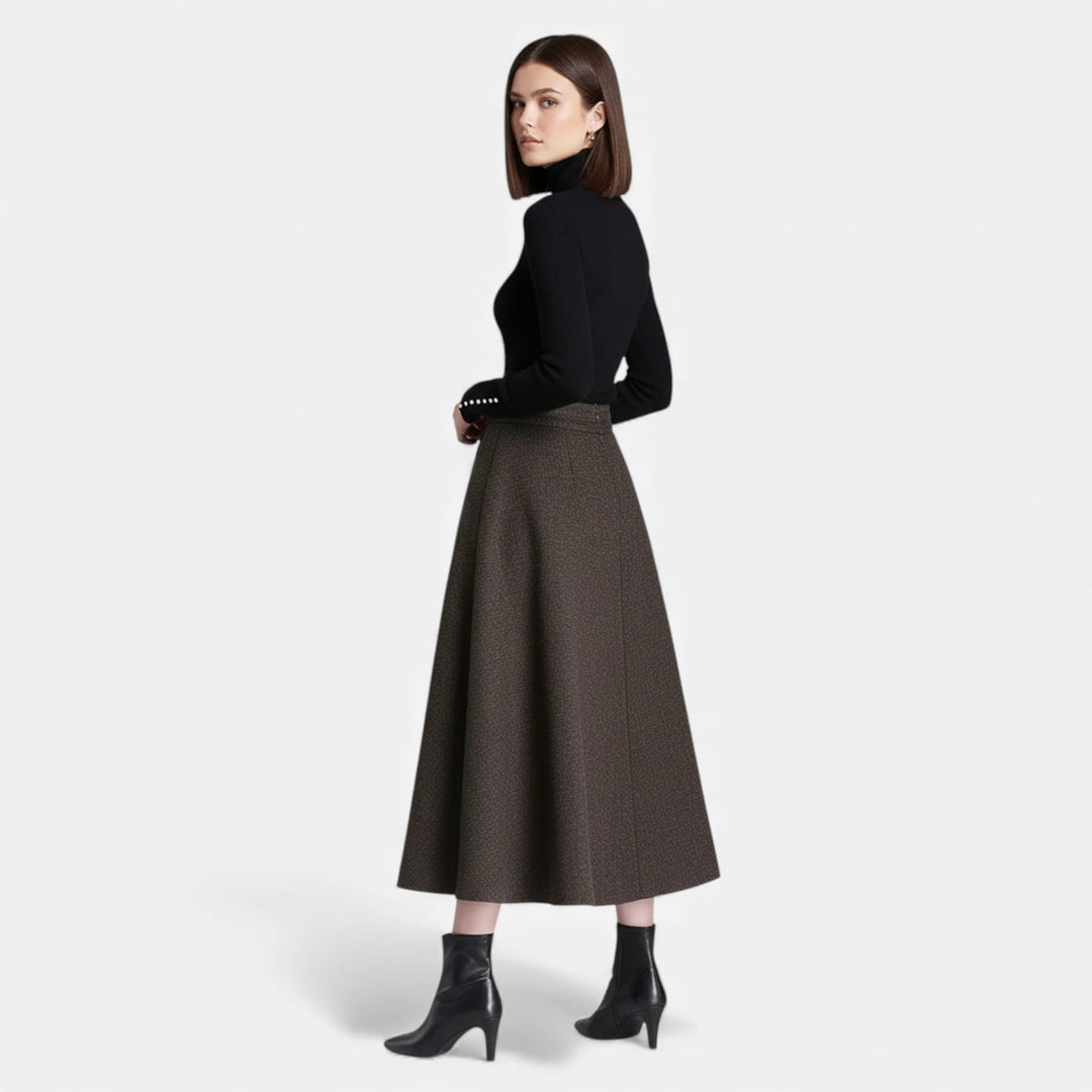 Charles Maison | Women’s Elegant Tweed Skirt with Pockets