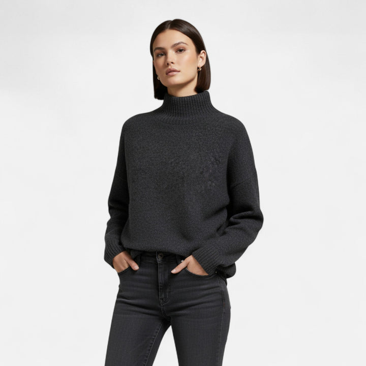 Charles Maison | Women’s Vintage Turtleneck Sweater – Classic Winter Warmth