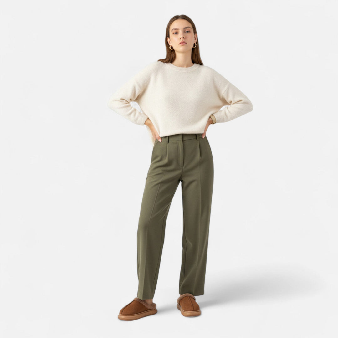Charles Maison | Women’s Plush Cashmere-Touch Platform Slippers