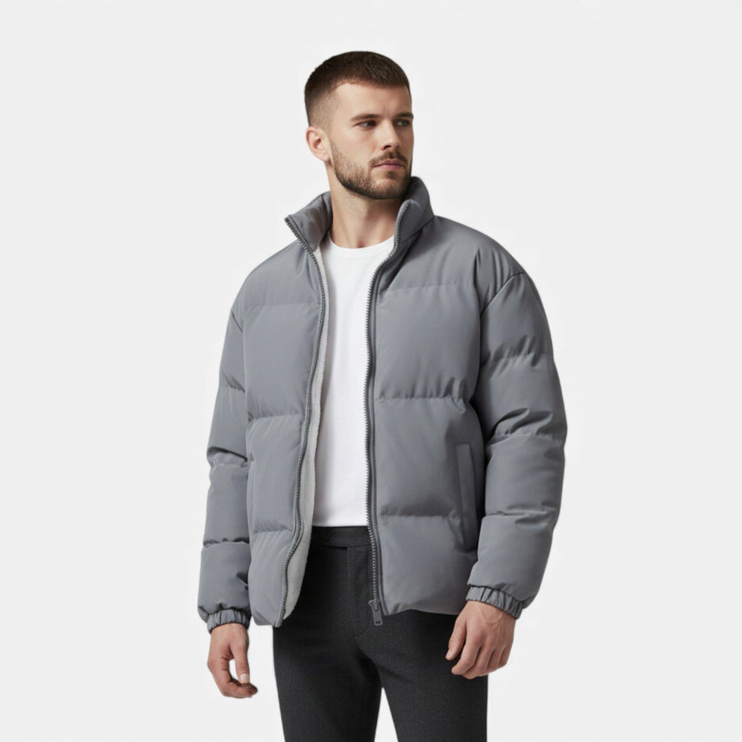 Charles Maison | Men’s Plush Puffer Jacket for Autumn/Winter