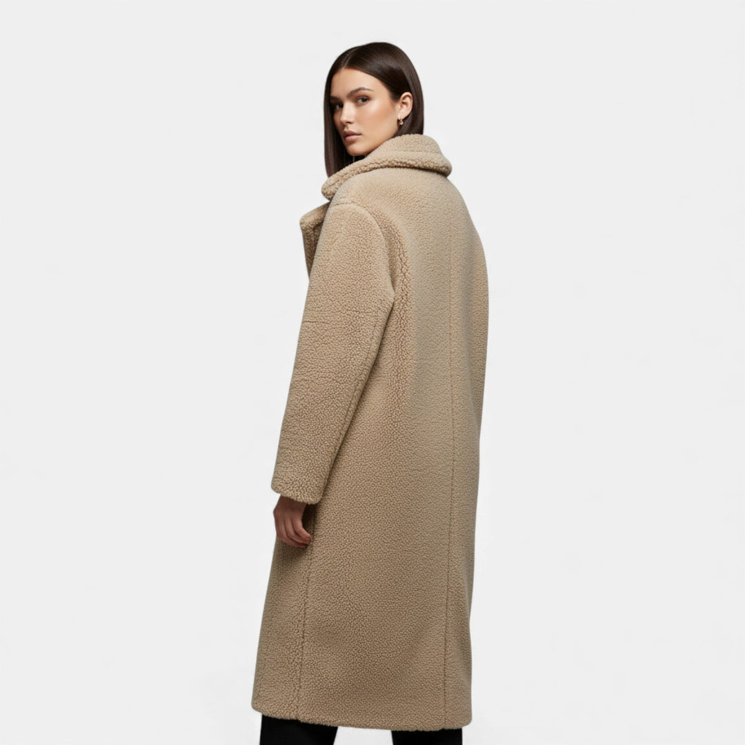 Charles Maison | Women’s Long Double-Breasted Teddy Coat