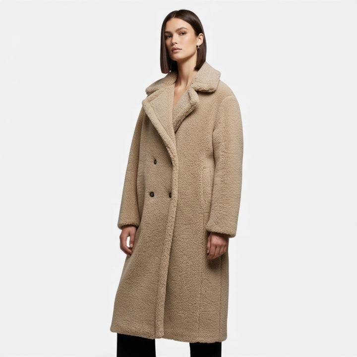 Charles Maison | Women’s Long Double-Breasted Teddy Coat