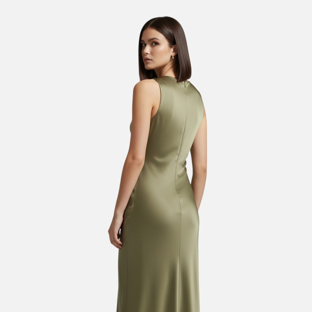 Charles Maison | Women’s Satin Slip Midi Dress