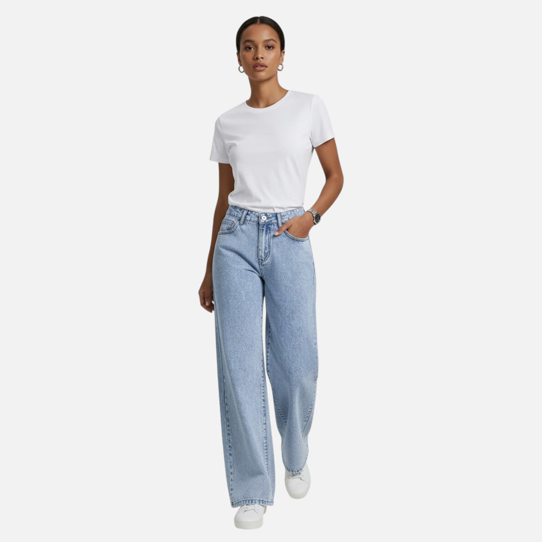 Charles Maison | Women Loose Denim Pants – Tailored Leisure Classic