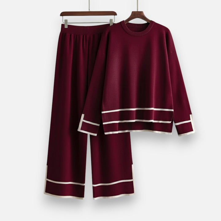Charles Maison | Women’s Knitted Two-Piece Set – Effortless Winter Poise