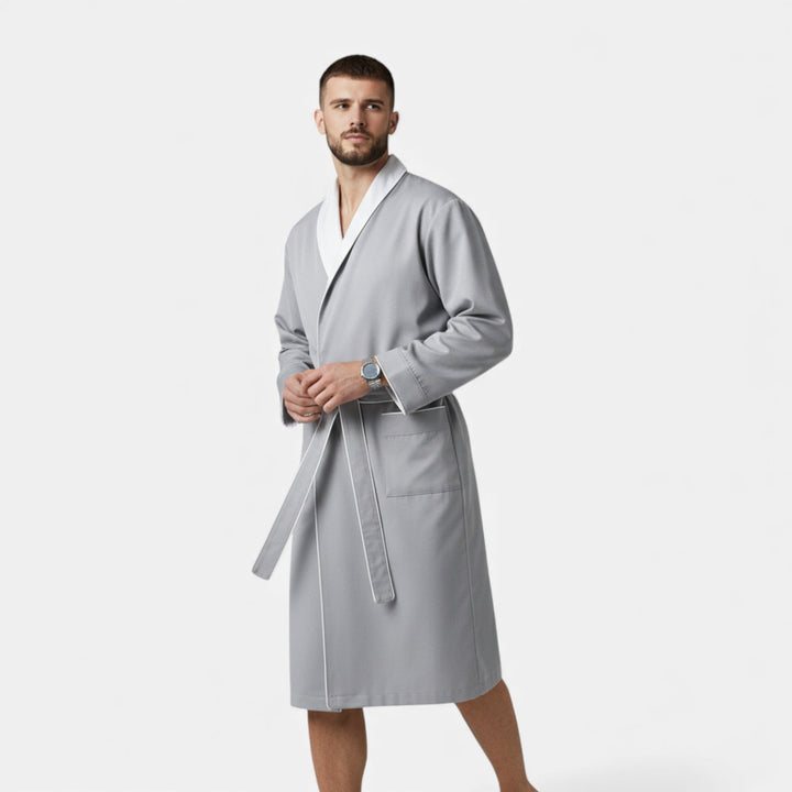 Charles Maison | Unisex Double-Layer Cotton Bathrobe