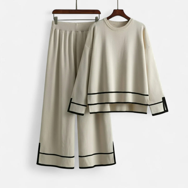 Charles Maison | Women’s Knitted Two-Piece Set – Effortless Winter Poise