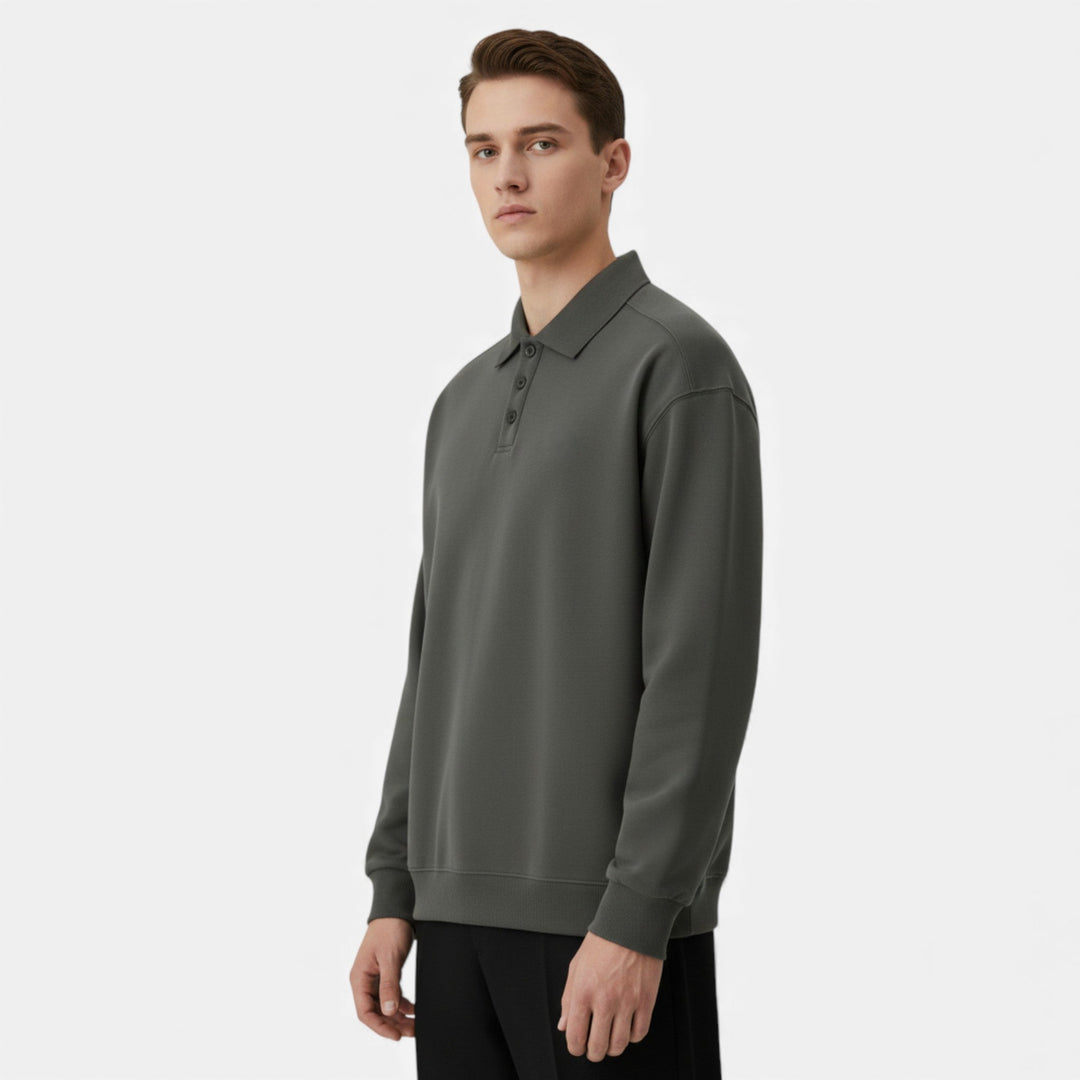 Charles Maison | Men’s Polo Knit Sweater for Autumn/Winter