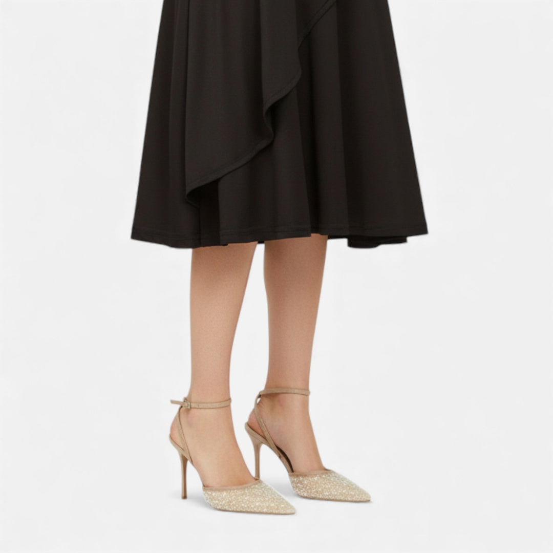 Charles Maison | Women’s Elegant Ankle-Wrap High Heels